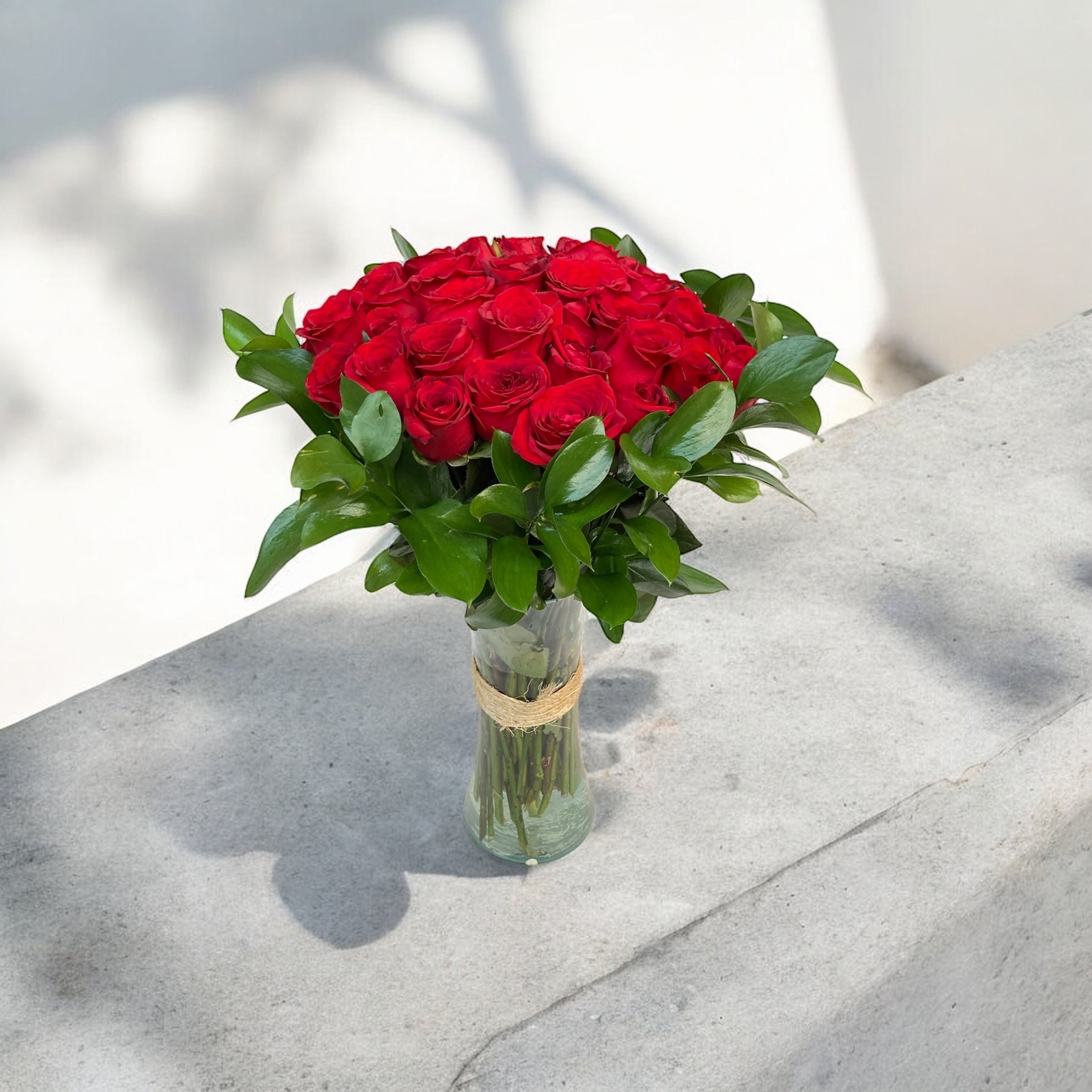 Bouquet de 24 Rosas Rojas Clásico Premium